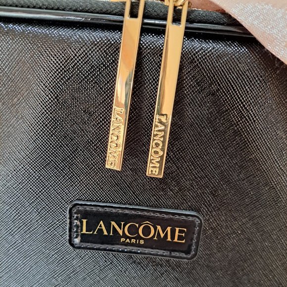 Lancome Black Square Cosmetic Makeup Travel Train Case - Picture 6 of 9